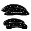 MGP 35015SESCBK | 4 Caliper Covers Engraved Front & Rear Escalade Black finish silver ch; 2007-2020 Alternate Image 7