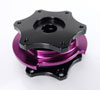 NRG srk-r200bk-pp | Quick Release SFI SPEC 42.1 - Shiny Black Body / Shiny Purple Ring Alternate Image 1