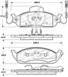 Stoptech 308.07600 | StopTech Street Brake Pads Mercedes-Benz ML320, Front; 1998-2003 Alternate Image 1