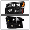 SPYDER 9040641 | xTune 02-06 Chevy Avalanche w/Cladding OEM Bumper Light & Headlights - (BLACK) (HD-JH-CAVA02-SET-BK); 2002-2006 Alternate Image 5