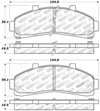 Stoptech 309.06520 | StopTech Sport Brake Pads Mazda B3000, Front; 1995-2002 Alternate Image 1