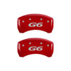 MGP 18025SPG6RD | 4 Caliper Covers Engraved Front Pontiac Engraved Rear G6 Red finish silver ch; 2007-2009 Alternate Image 2