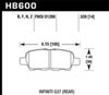 Hawk Performance HB600B.539 | Hawk 2008-2009 Infiniti EX35 Journey HPS 5.0 Rear Brake Pads; 2008-2009 Alternate Image 1