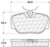 Stoptech 305.04930 | StopTech Street Select Brake Pads Saab 900 Fr 8/87, Front; 1987-1987 Alternate Image 1