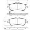 Stoptech 308.13520 | StopTech Street Brake Pads Pontiac G8, Rear; 2008-2009 Alternate Image 1