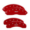 MGP 16234SMGPRD | MGP 4 Caliper Covers Engraved Front & Rear MGP Red Finish Silver Char 2008 Toyota Fj Cruiser; 2007-2007 Alternate Image 2