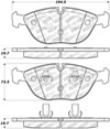 Stoptech 308.06820 | StopTech Street Brake Pads Audi TT Quattro, Front; 2004-2006 Alternate Image 1