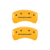 MGP 12199SDD4YL | 4 Caliper Covers Engraved Front & Rear With out stripes/Dodge Yellow finish black ch; 2013-2016 Alternate Image 3