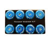 NRG fw-800bl | Fender Washer Kit w/Color Matched M8 Bolt Rivets For Plastic (Blue) - Set of 8 Alternate Image 1