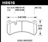 Hawk Performance HB616F.607 | Hawk 08-09 Lexus IS-F HPS Street Front Brake Pads; 2008-2009 Alternate Image 2