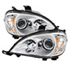 SPYDER 9028205 | Xtune Mercedes Benz W163 Ml-Class 98-01 Projector Headlights Chrome PRO-JH-MBW16398-C; 1998-2001 Alternate Image 1