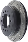 Stoptech 127.44128R | StopTech Toyota FJ Cruiser Sport Drilled/Slotted Rotor, Rear Right; 2007-2009 Alternate Image 4