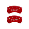 MGP 18011SPXPRD | 4 Caliper Covers Engraved Front Pontiac Engraved Rear GXP Red finish silver ch; 2008-2009 Alternate Image 2