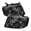 SPYDER 5010223 | Spyder Ford F150 Version 2 Halo LED ( Replaceable LEDs ) Projector Headlights - Smoke - (PRO-YD-FF15004-HL-G2-SM); 2004-2008 Alternate Image 1