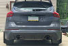 Rally Armor mf27-ur-blk/gry | 13+ Ford Focus ST Black Mud Flap w/ Grey Logo; 2013-2015 Alternate Image 3