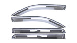 Putco 480070 | 19-20 Ram 1500 - Quad Cab (Set of 4) Element Chrome Window Visors; 2019-2022 Alternate Image 1