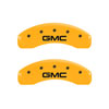 MGP 34015SGMCYL | 4 Caliper Covers Engraved Front & Rear GMC Yellow finish black ch; 2015-2020 Alternate Image 3