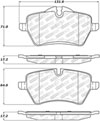 Stoptech 305.12040 | StopTech Street Select Brake Pads Mini Cooper S, Front; 2008-2016 Alternate Image 1