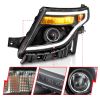 ANZO 111575 | 11-15 Ford Explorer (w/Factory Halogen HL Only) Projector Headlights w/Light Bar Black Housing; 2011-2015 Alternate Image 2