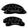 MGP 10222SFRDBK | 4 Caliper Covers Engraved Front & Rear Oval logo/Ford Black finish silver ch; 2013-2018 Alternate Image 6