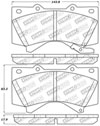 Stoptech 309.13030 | StopTech Sport Brake Pads Toyota Land Cruiser, Front; 2008-2018 Alternate Image 1