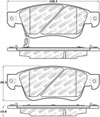 Stoptech 305.12870 | StopTech Street Select Brake Pads Infiniti Q60 330mm Front & Rear Disc, Front; 2014-2016 Alternate Image 1