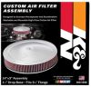 K&N Engineering 601280 | K&N 14in Red Custom Air Cleaner Assembly - 5.125in ID x 14in OD x 2.75in H x 1.25in Drop Base Alternate Image 7