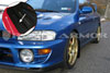 Rally Armor mf2-ur-blk/gry | 1993-2001 Subaru Impreza UR Black Mud Flap w/ Grey Logo; 1993-2001 Alternate Image 2