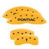 MGP 18025SPG6YL | 4 Caliper Covers Engraved Front Pontiac Rear G6 Yellow Finish Black Char 2007 Pontiac G5; 2007-2009 Alternate Image 2