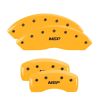 MGP 10041SXPLYL | 4 Caliper Covers Engraved Front & Rear Explorer Yellow Finish Black Char 2006 Ford Explorer; 2006-2010 Alternate Image 2