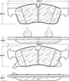 Stoptech 305.14550 | StopTech Street Select Brake Pads Mercedes-Benz ML400 350mm Front Disc, Front; 2015-2015 Alternate Image 1