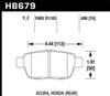 Hawk Performance HB679Y.600 | Hawk 09-14 Acura TL / 06-14 Honda Ridgeline 3.5L V6 LTS Rear Brake Pads; 2009-2014 Alternate Image 1