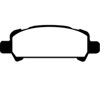 EBC dp21293 | 02-06 Subaru Baja 2.5 Greenstuff Rear Brake Pads; 2002-2006 Alternate Image 1