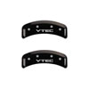 MGP 39002SVTCBK | 4 Caliper Covers Engraved Front & Rear Vtech Black finish silver ch; 2002-2003 Alternate Image 2