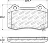 Stoptech 309.10530 | StopTech Sport Brake Pads Hyundai Genesis Coupe 3.8 R-Spec Brembo, Rear; 2011-2016 Alternate Image 2