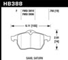 Hawk Performance HB388F.756 | Hawk 99-02 Saab 9-3/99-04 Saab 9-5 D819 HPS Street Front Brake Pads; 1999-2002 Alternate Image 1