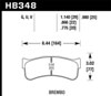 Hawk Performance HB348U.980 | Hawk Motorsports Performance 0.98in Pad Thickness DTC-70 Race Brake Pads Alternate Image 2