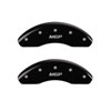 MGP 21190FMGPBK | MGP 2 Caliper Covers Engraved Front MGP Black Finish Silver Characters 2018 Kia Rio; 2018-2018 Alternate Image 1