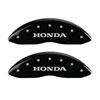 MGP 20201SHONBK | 4 Caliper Covers Engraved Front & Rear Honda Black finish silver ch; 2012-2014 Alternate Image 1