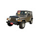 AVS 92054 | 97-06 Jeep Wrangler Ventvisor Outside Mount Window Deflectors 2pc - Smoke; 1997-2006 Alternate Image 2