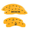 MGP 49002SBSHYL | 4 Caliper Covers Engraved Front Buick Rear Yellow Finish Black Char 2007 Buick Lucerne; 2006-2010 Alternate Image 1