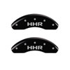 MGP 14243SBOWBK | 4 Caliper Covers Engraved F & R Bowtie Black Finish Silver Char 2014 Chevrolet Express 2500; 2012-2017 Alternate Image 2