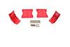 BMR Suspension tbr003r | BMR 79-04 Fox Mustang Lower Torque Box Reinforcement Plates - Red; 1979-2004 Alternate Image 1