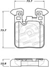 Stoptech 308.16560 | StopTech Street Brake Pads BMW M4 Without M Carbon Brakes, Rear; 2015-2020 Alternate Image 2