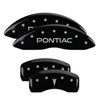 MGP 18025SPG6BK | 4 Caliper Covers Engraved Front Pontiac Engraved Rear G6 Black finish silver ch; 2007-2009 Alternate Image 6