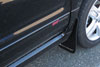 Rally Armor mf5-ur-blk/wh | 2003-2008 Subaru Forester UR Black Mud Flap w/ White Logo; 2003-2008 Alternate Image 2