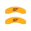 MGP 10119SST1YL | 4 Caliper Covers Engraved Front & Rear No bolts/ST Yellow finish black ch; 2011-2014 Alternate Image 3