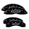 MGP 54008SMGPBK | MGP 4 Caliper Covers Engraved Front & Rear MGP Black finish silver ch; 2015-2021 Alternate Image 6