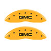 MGP 34213FGMCYL | 2 Caliper Covers Engraved Front GMC Yellow Finish Black Characters 2004 GMC Canyon; 2004-2005 Alternate Image 3