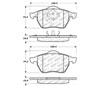 Stoptech 309.06870 | StopTech Sport Brake Pads Audi TT Fr 3/99 - To 6/99, Front; 2000-2000 Alternate Image 2